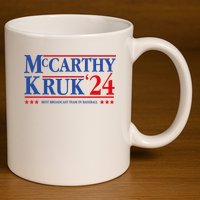 Mccarthy And Kruk 24 Best Broadcast Team In Baseball 11oz C Handle Ceramic Mug