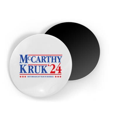Mccarthy And Kruk 24 Best Broadcast Team In Baseball Magnet