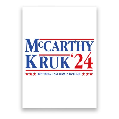 Mccarthy And Kruk 24 Best Broadcast Team In Baseball Poster