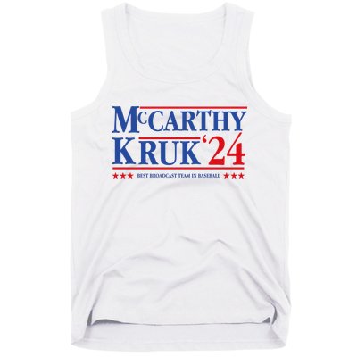 Mccarthy And Kruk 24 Best Broadcast Team In Baseball Tank Top
