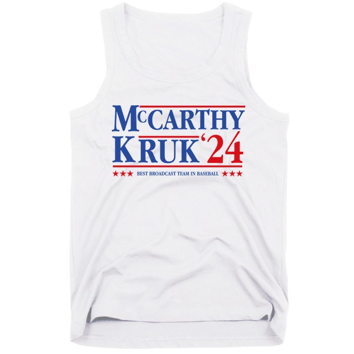 Mccarthy And Kruk 24 Best Broadcast Team In Baseball Tank Top