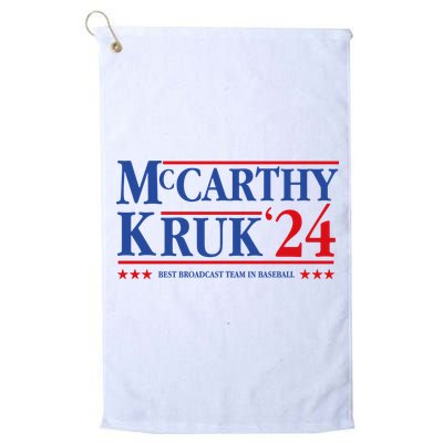 Mccarthy And Kruk 24 Best Broadcast Team In Baseball Golf Towel