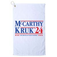 Mccarthy And Kruk 24 Best Broadcast Team In Baseball Golf Towel