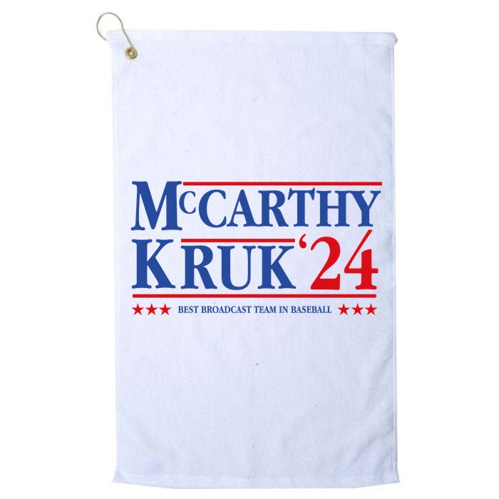 Mccarthy And Kruk 24 Best Broadcast Team In Baseball Golf Towel