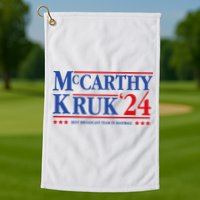 Mccarthy And Kruk 24 Best Broadcast Team In Baseball Golf Towel