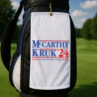 Mccarthy And Kruk 24 Best Broadcast Team In Baseball Golf Towel
