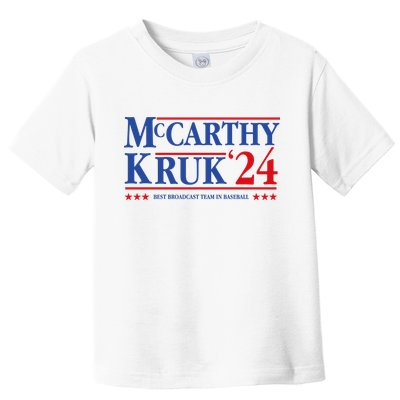 Mccarthy And Kruk 24 Best Broadcast Team In Baseball Toddler T-Shirt