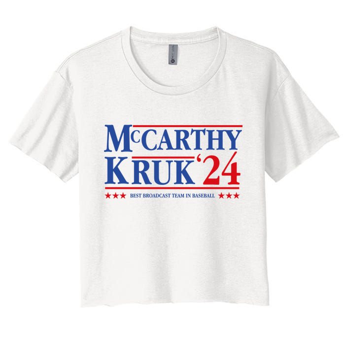 Mccarthy And Kruk 24 Best Broadcast Team In Baseball Crop Top
