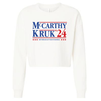 Mccarthy And Kruk 24 Best Broadcast Team In Baseball Cropped Pullover Crew