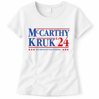 Mccarthy And Kruk 24 Best Broadcast Team In Baseball Womens T-Shirt