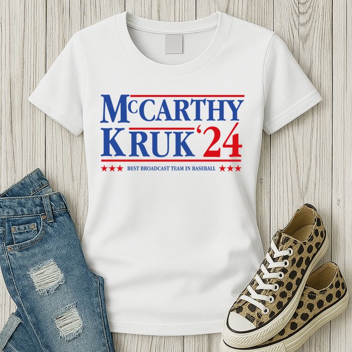 Mccarthy And Kruk 24 Best Broadcast Team In Baseball Womens T-Shirt