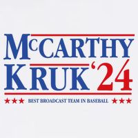 Mccarthy And Kruk 24 Best Broadcast Team In Baseball Women's V-Neck T-Shirt