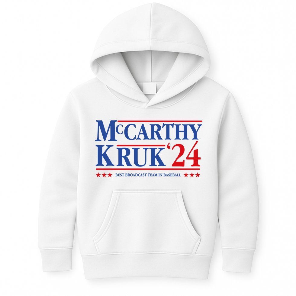 Mccarthy And Kruk 24 Best Broadcast Team In Baseball Kids Hoodie