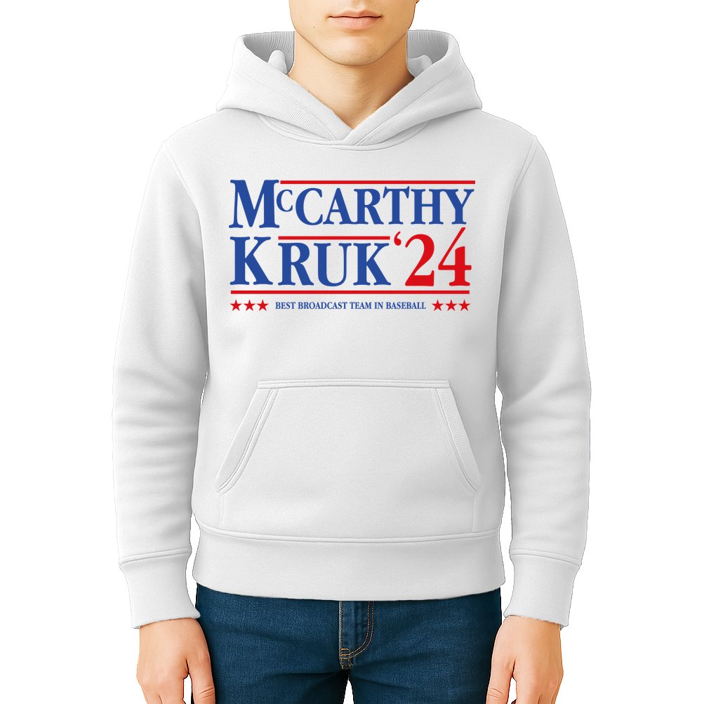 Mccarthy And Kruk 24 Best Broadcast Team In Baseball Kids Hoodie