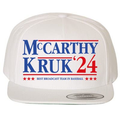 Mccarthy And Kruk 24 Best Broadcast Team In Baseball Wool Snapback Cap