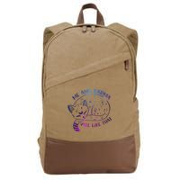 Me And Karma Vibe Like That Karma Is A Cat Purring In My Lap  Cotton Canvas Backpack