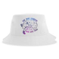 Me And Karma Vibe Like That Karma Is A Cat Purring In My Lap  Sustainable Bucket Hat