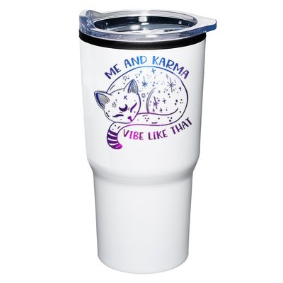Me And Karma Vibe Like That Karma Is A Cat Purring In My Lap  Tumbler