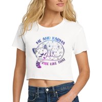 Me And Karma Vibe Like That Karma Is A Cat Purring In My Lap  Crop Top