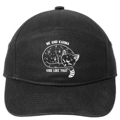 Me and Karma vibe like that 7-Panel Snapback Hat