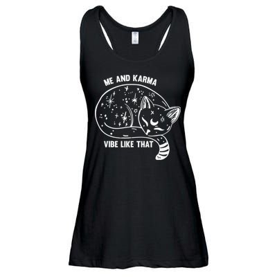 Me and Karma vibe like that Ladies Essential Flowy Tank