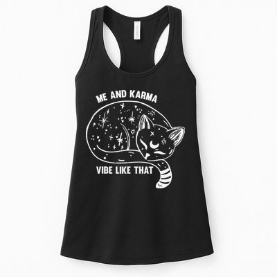 Me and Karma vibe like that Womens Tank Top