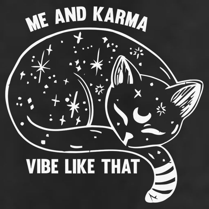 Me and Karma vibe like that Microfiber Hand Towel