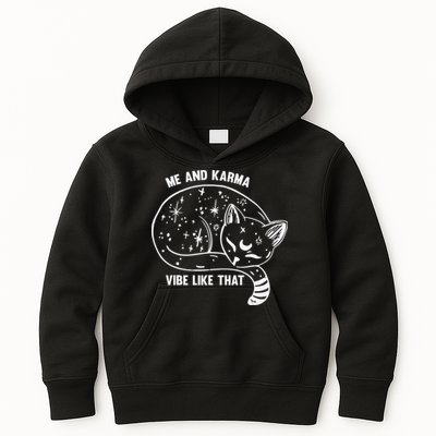 Me and Karma vibe like that Kids Hoodie