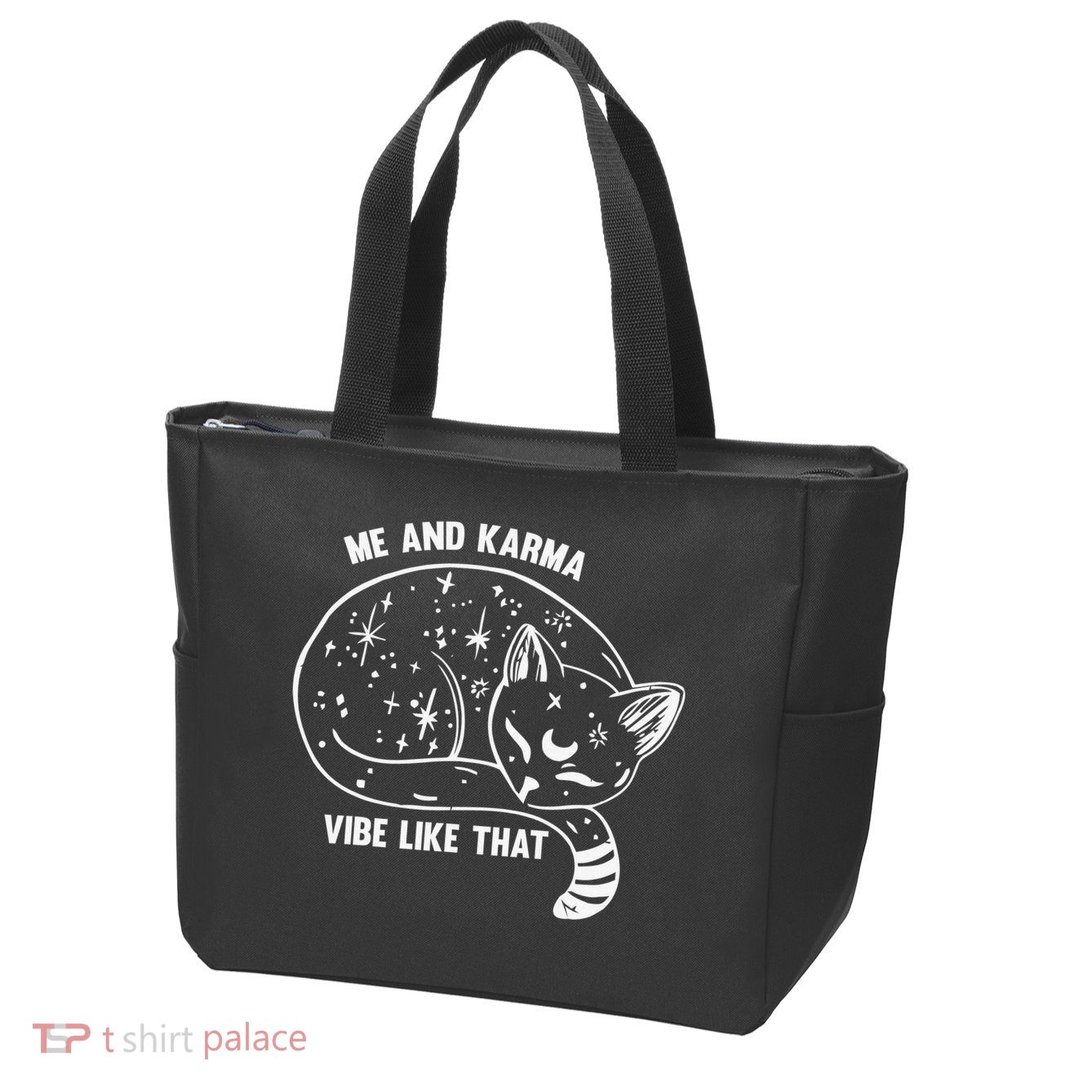 Me and Karma vibe like that Zip Tote Bag