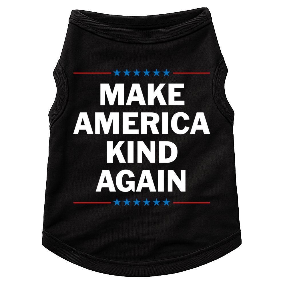 Make America Kind Again Funny Gift Doggie Tank