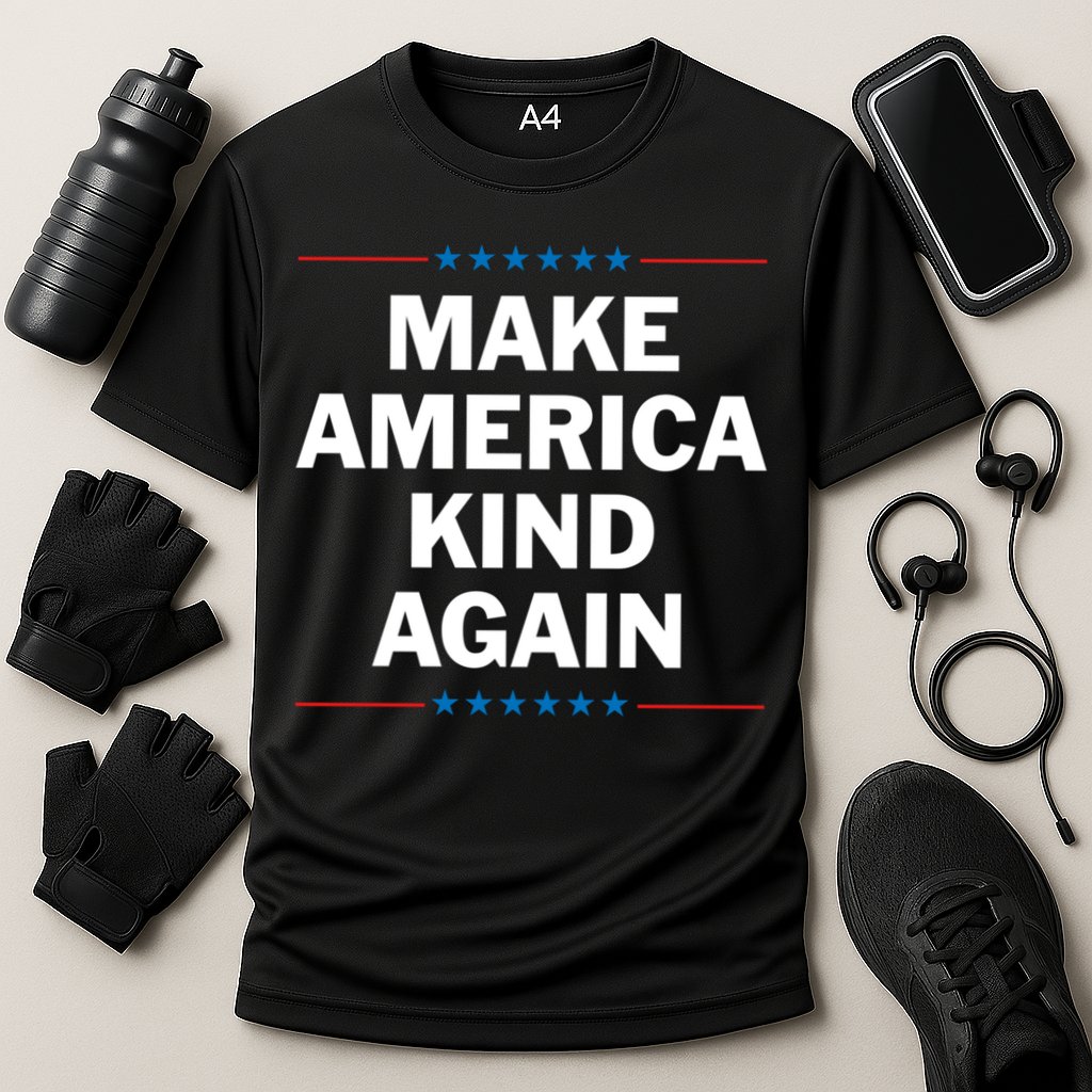 Make America Kind Again Funny Gift Cooling Performance Crew T-Shirt