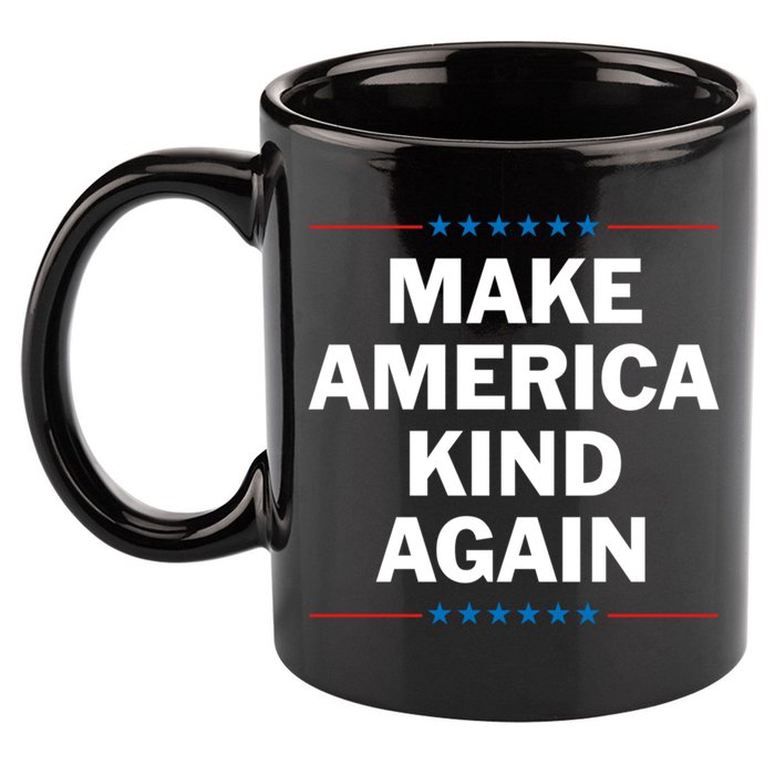 Make America Kind Again Funny Gift 11oz C Handle Ceramic Mug