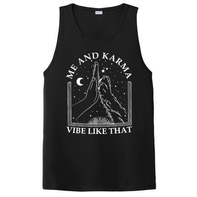 Me And Karma Vibe Like That Funny Cat Paw PosiCharge Competitor Tank