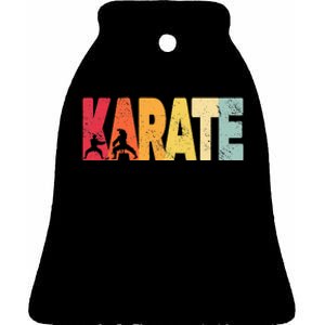 Martial Arts Karate Ceramic Bell Ornament