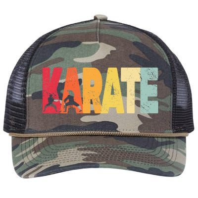 Martial Arts Karate Retro Rope Trucker Hat Cap