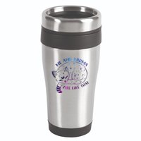 me and karma vibe like that karma is a cat purring in my lap 16oz Travel Tumbler