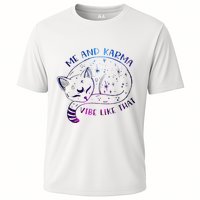 me and karma vibe like that karma is a cat purring in my lap Performance Shirt