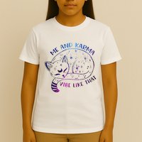 me and karma vibe like that karma is a cat purring in my lap T-Shirt