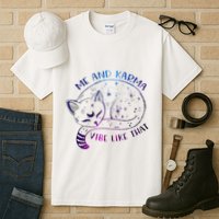 me and karma vibe like that karma is a cat purring in my lap Tall T-Shirt