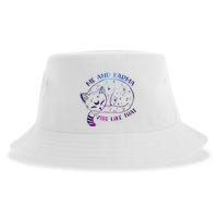 me and karma vibe like that karma is a cat purring in my lap Sustainable Bucket Hat