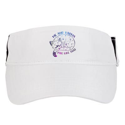 me and karma vibe like that karma is a cat purring in my lap Adult Drive Performance Visor