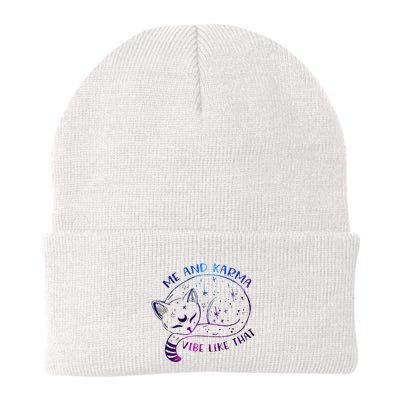 me and karma vibe like that karma is a cat purring in my lap Beanie
