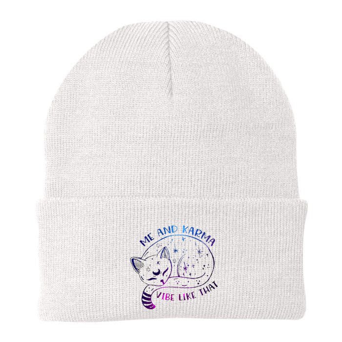 me and karma vibe like that karma is a cat purring in my lap Beanie
