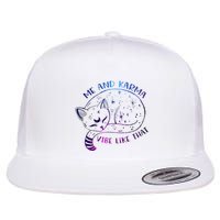me and karma vibe like that karma is a cat purring in my lap Flatbill Hat