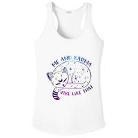 me and karma vibe like that karma is a cat purring in my lap Ladies PosiCharge Competitor Racerback Tank