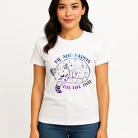 me and karma vibe like that karma is a cat purring in my lap Womens T-Shirt