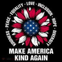 Make America Kind Again Sunflower Gift Sustainable Bucket Hat