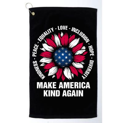 Make America Kind Again Sunflower Gift Golf Towel