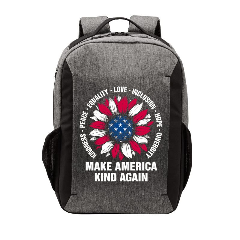 Make America Kind Again Sunflower Gift Vector Backpack