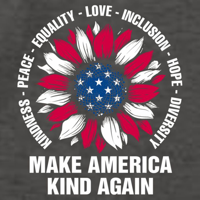 Make America Kind Again Sunflower Gift Vector Backpack